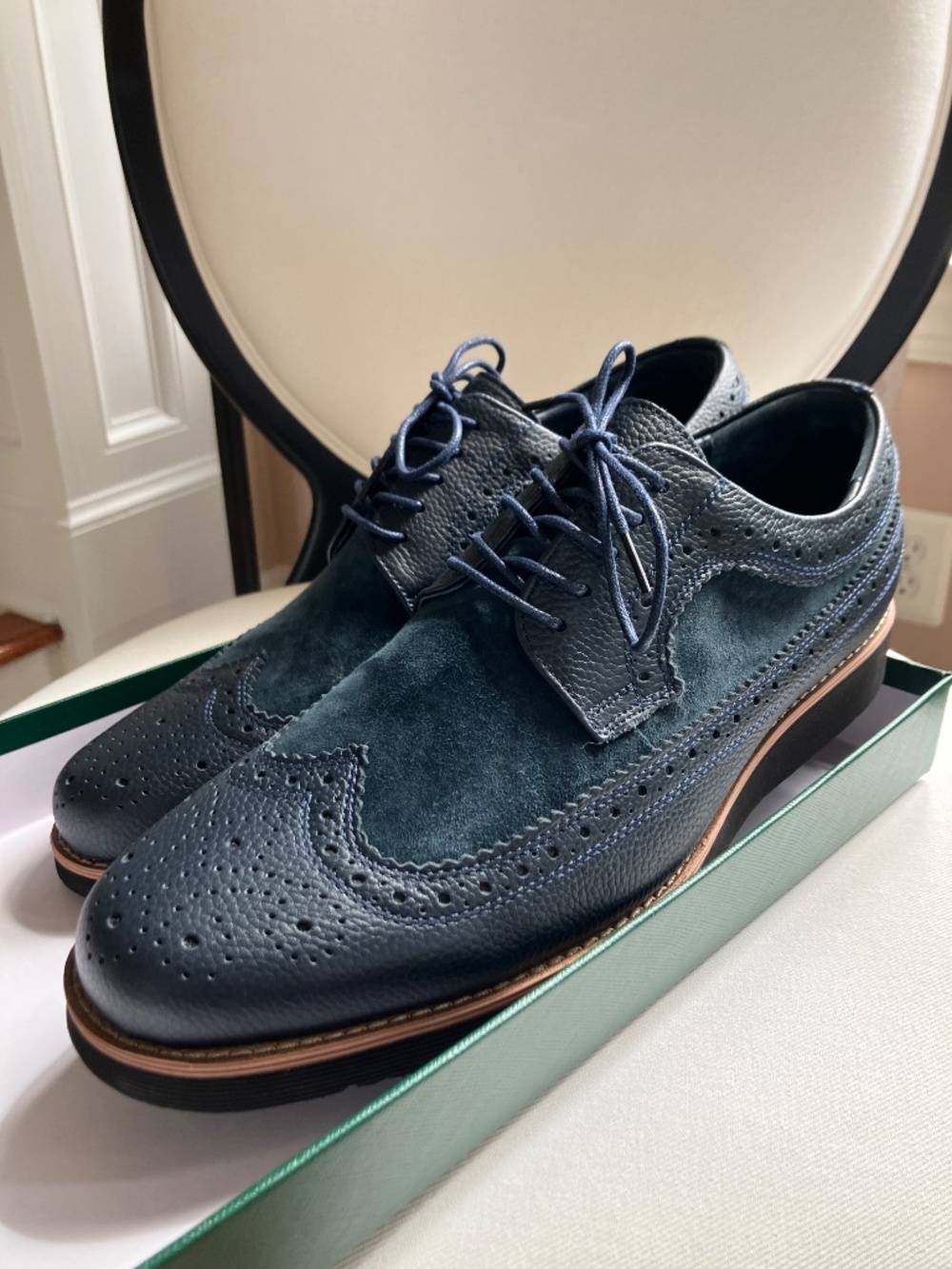 Marc Nolan ALEXANDER NAVY LONGWING Wingtips